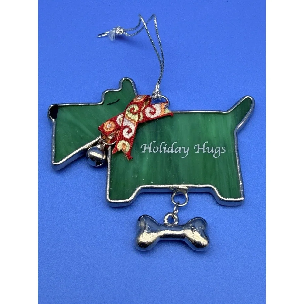 Scottish Terrier Scottie Dog Christmas Ornament Ganz Holiday Hugs EX11413